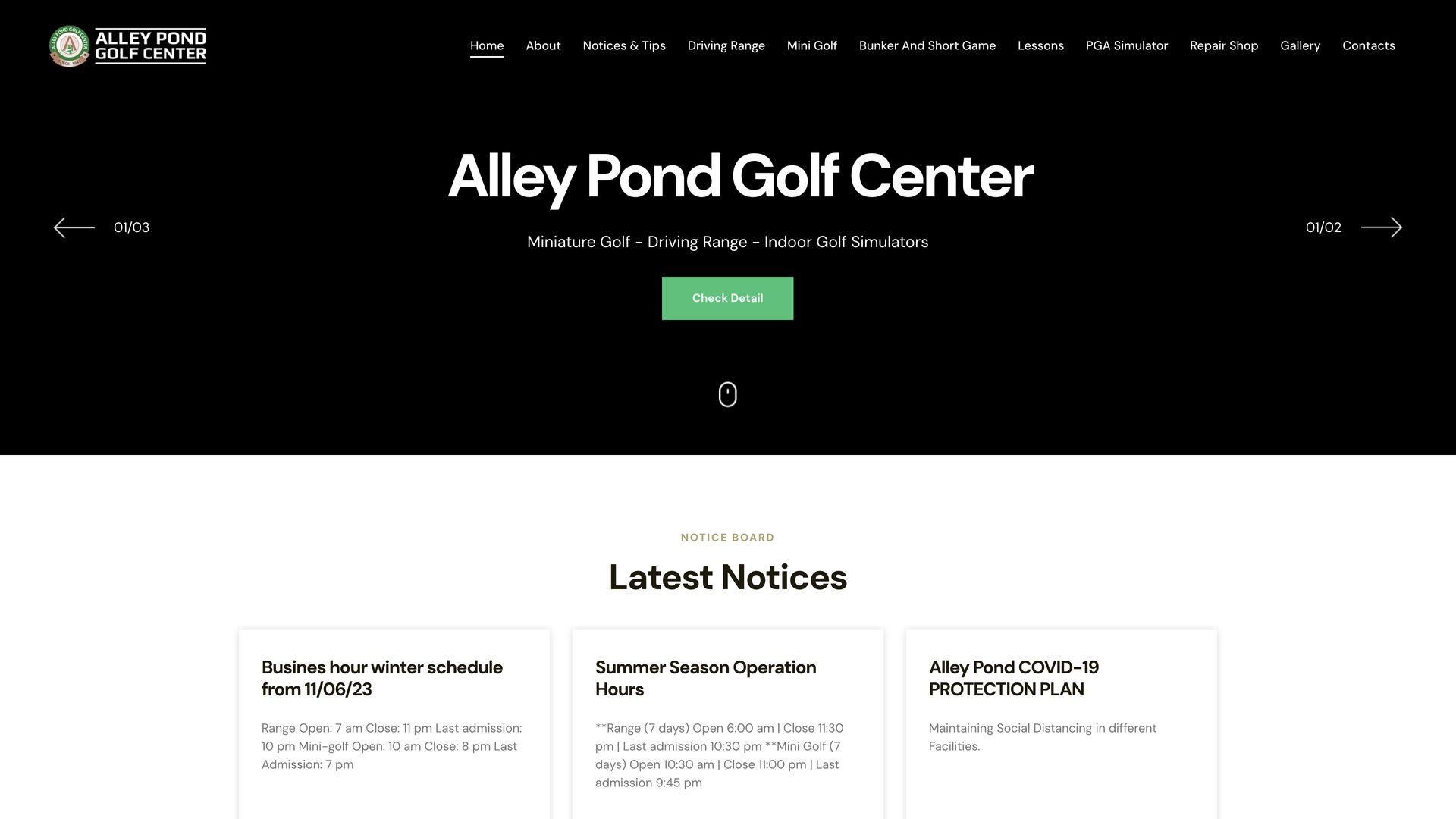 Golf Course Company Alley Pond Golf Center