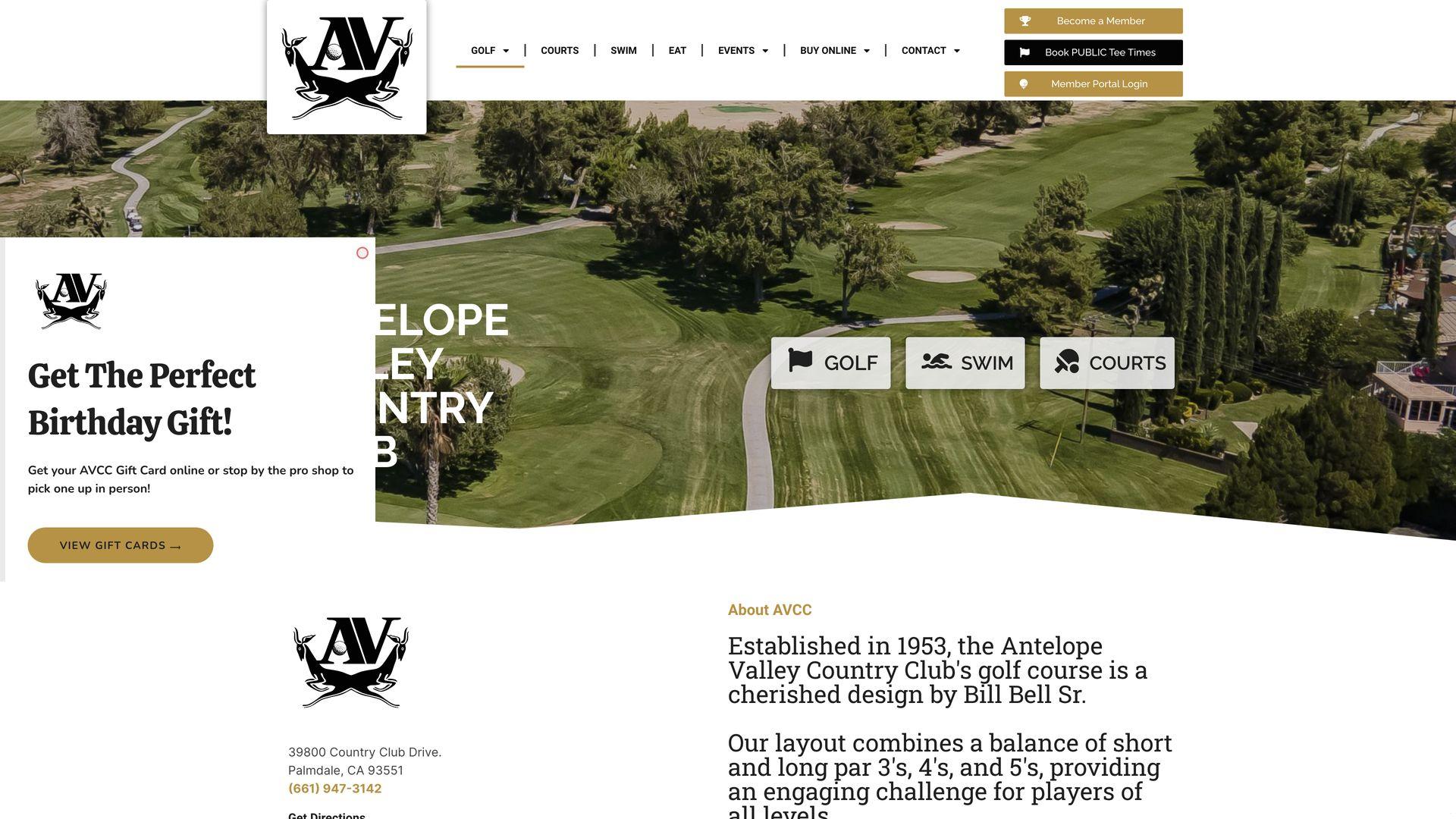 Golf Course Company Antelope Valley Country Club