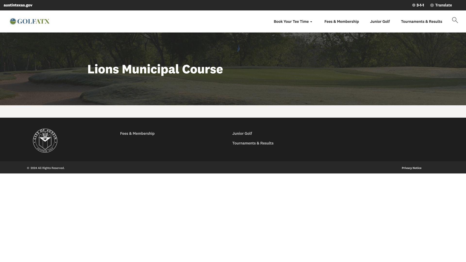 Golf Course Company Augusta Country Club