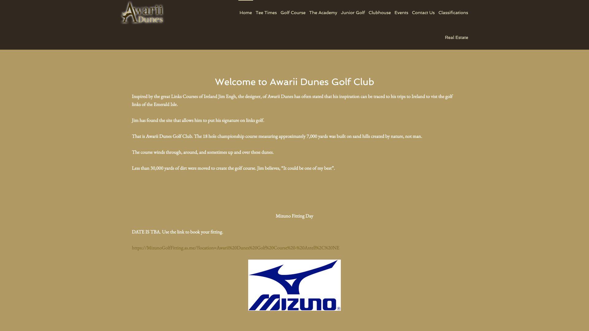 Golf Course Company Awarii Dunes Golf Course