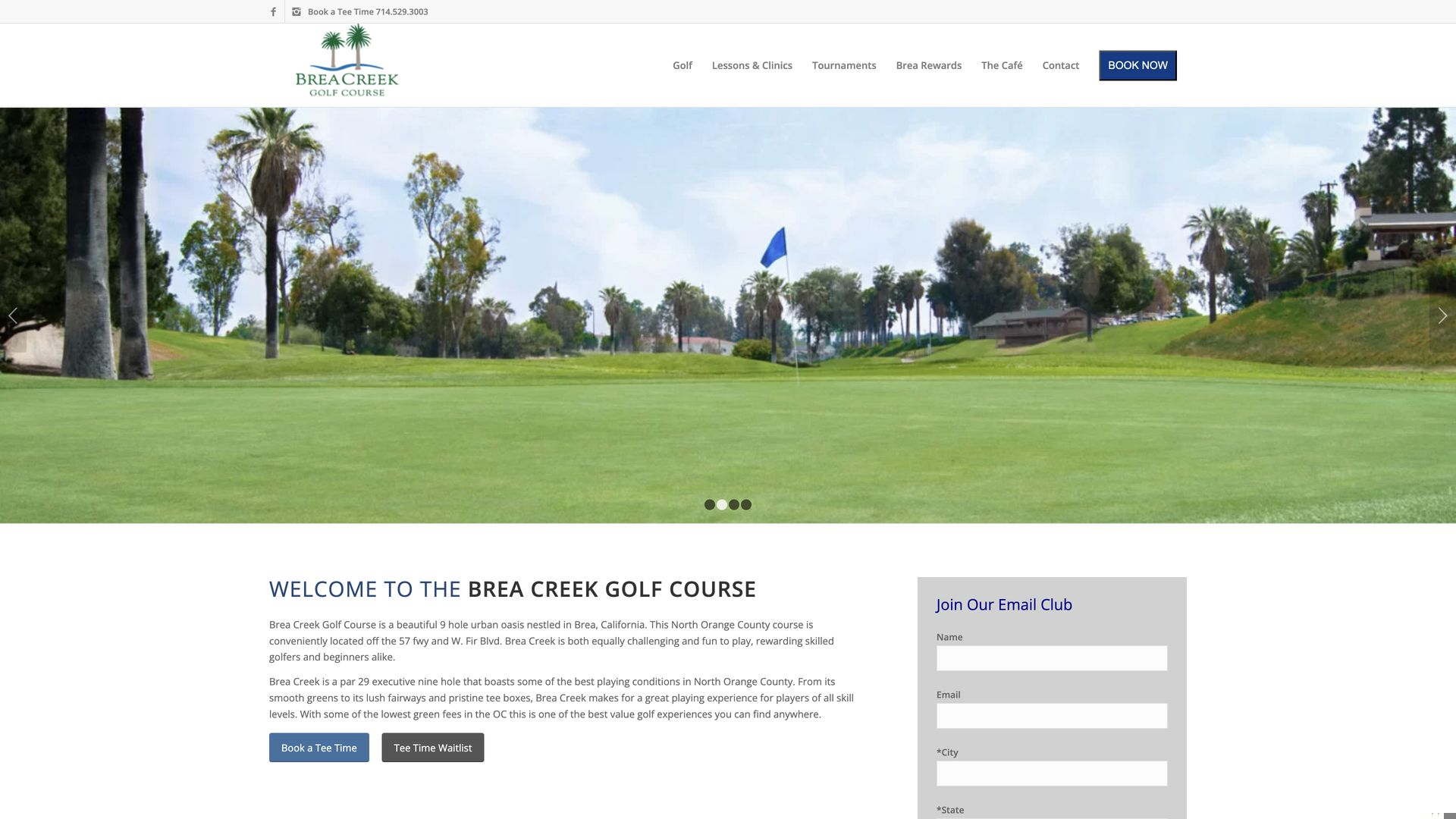 Golf Course Company Brea Creek Golf Course