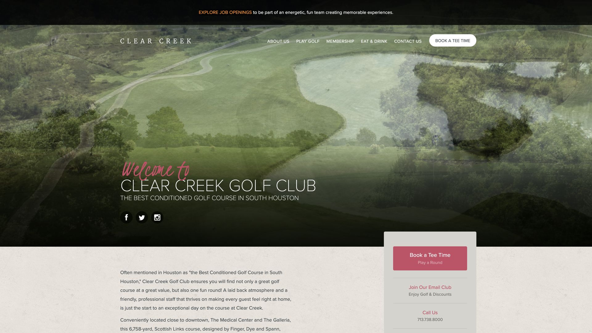 Golf Course Company Clear Creek Golf Club