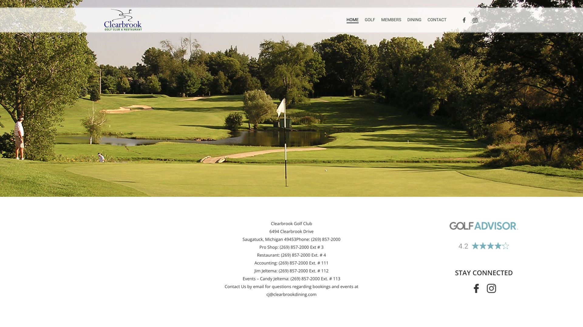 Golf Course Company Clearbrook Golf Club - Public & Member Play