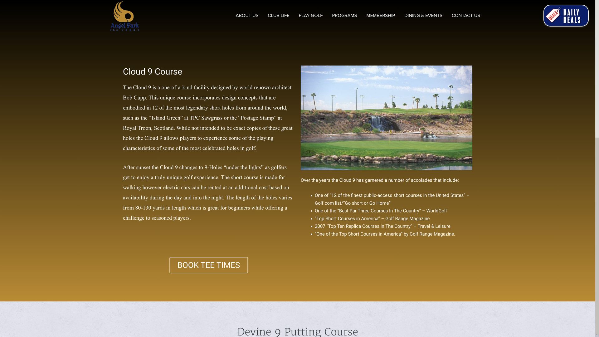 Golf Course Company Cloud 9 at Angel Park Golf Club