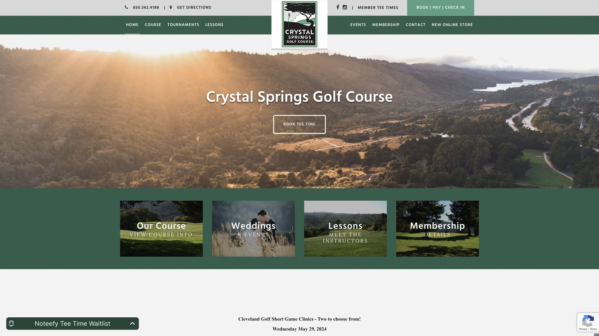 Golf Course Company Crystal Springs Golf Course