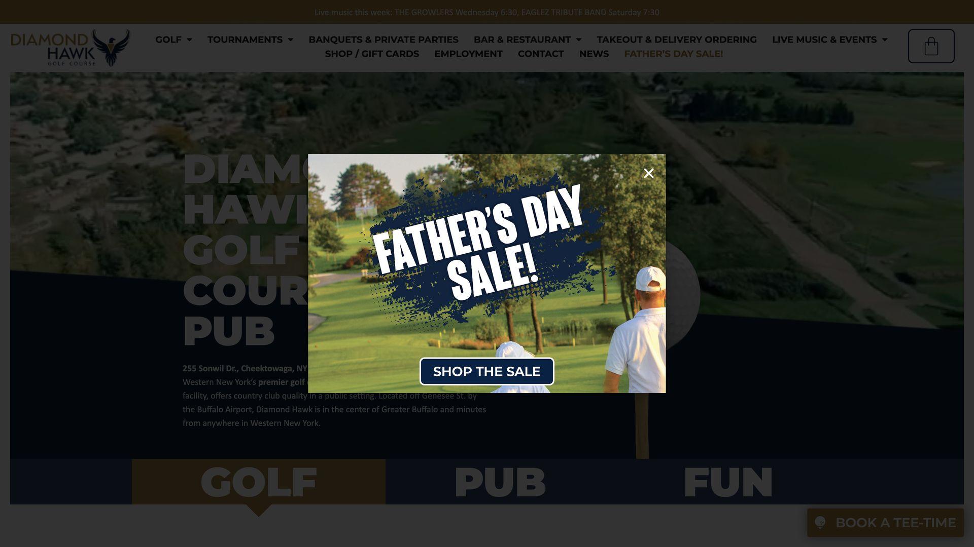 Golf Course Company Diamond Hawk Golf Course & Pub "The Hawk"