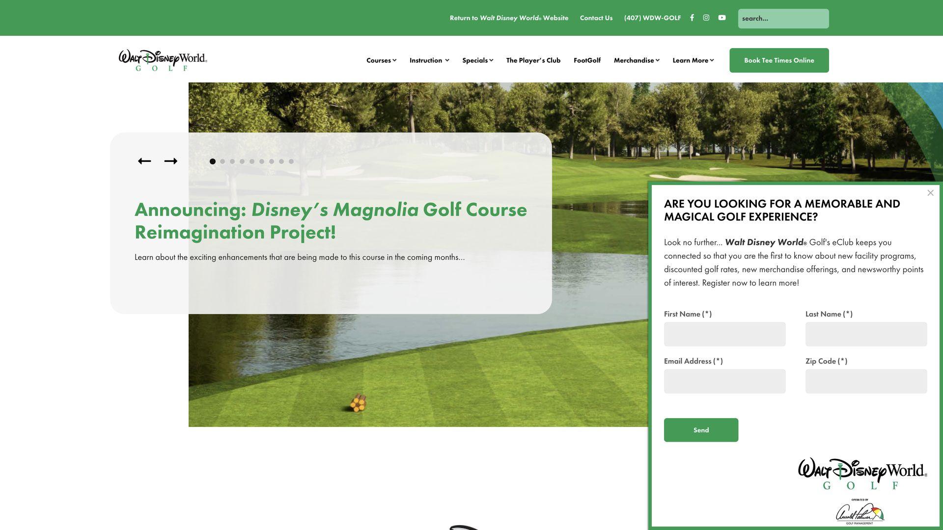 Golf Course Company Disney's Magnolia Golf Course