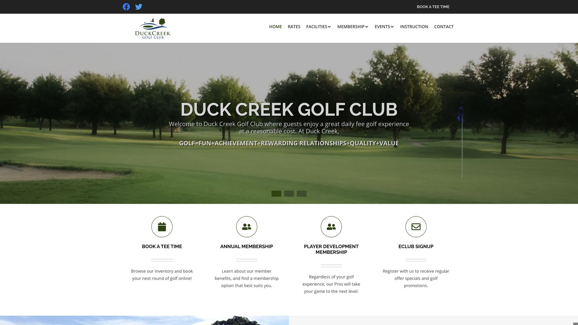 Golf Course Company Duck Creek Golf Club