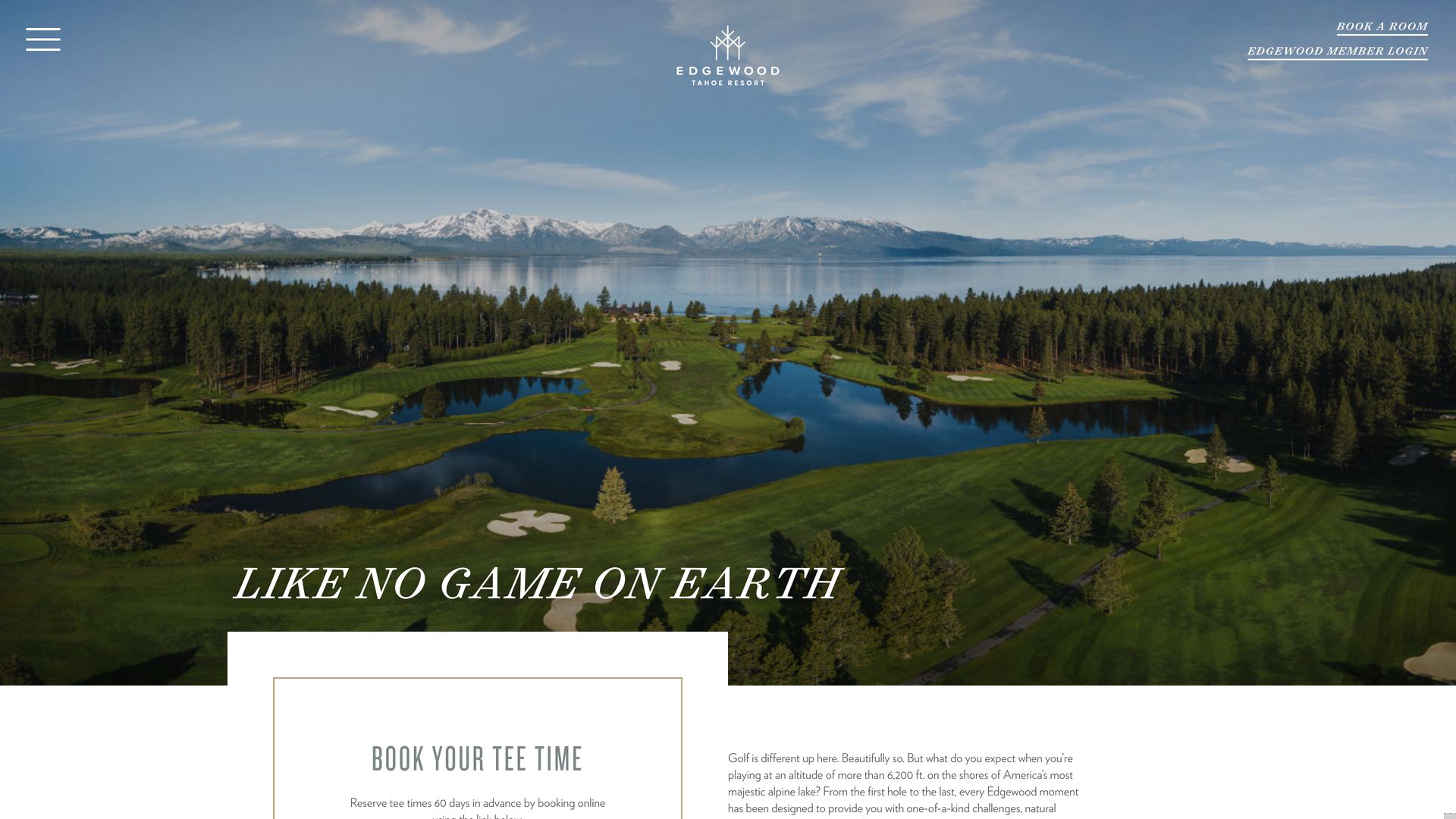 Golf Course Company Edgewood Tahoe Golf Course