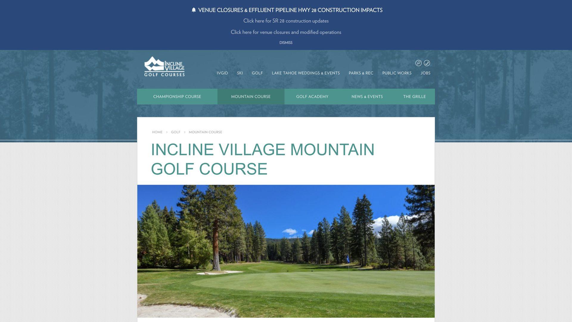 Golf Course Company Edgewood Tahoe Resort