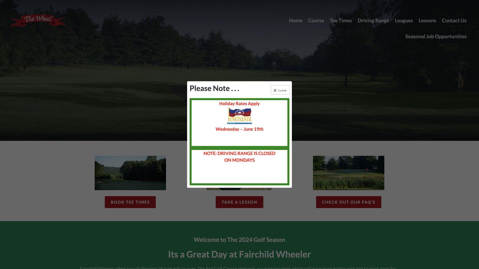 Golf Course Company Fairchild Wheeler Golf Course