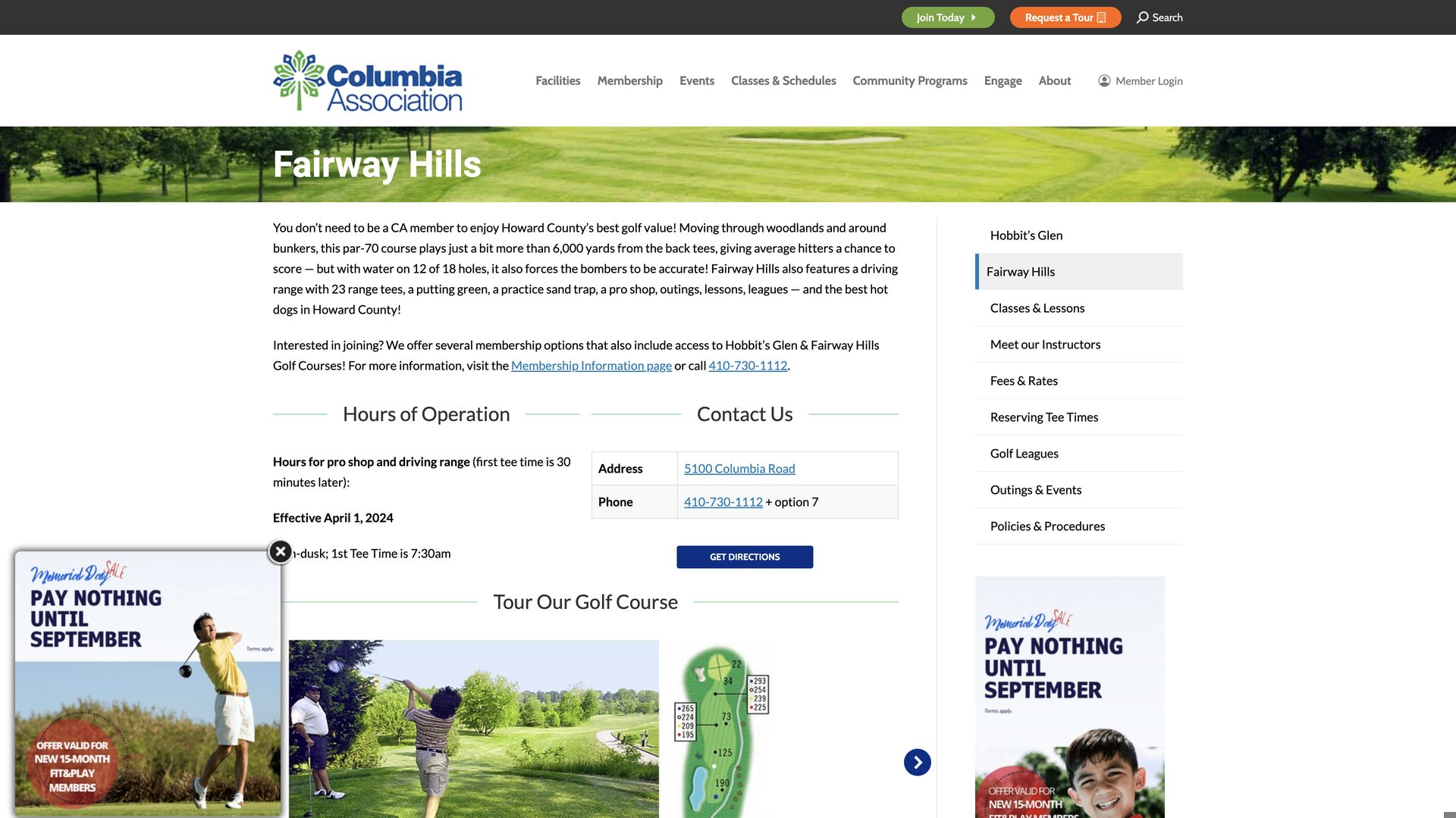 Golf Course Company Fairway Hills Golf Club