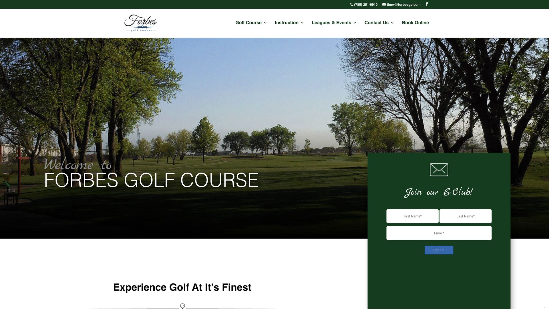 Golf Course Company Forbes Golf Course