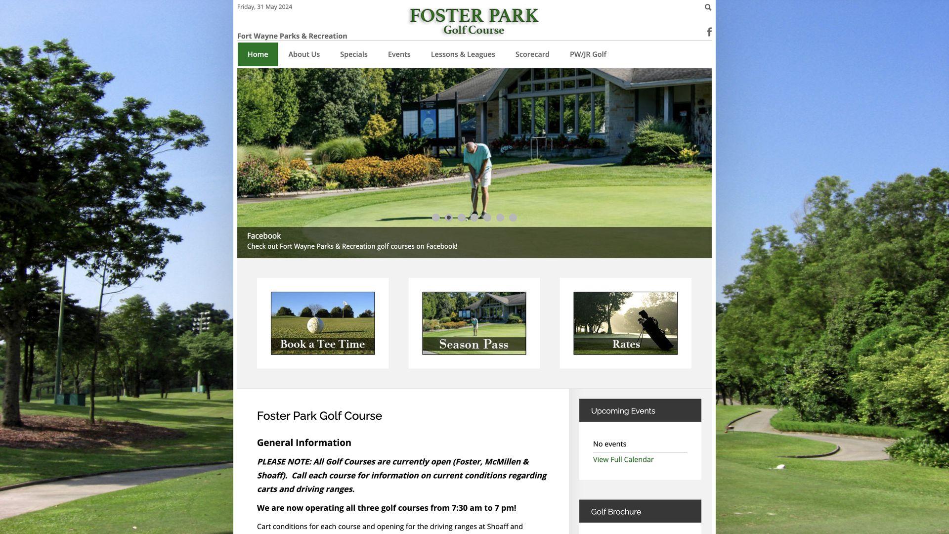 Golf Course Company Foster Park Golf Course