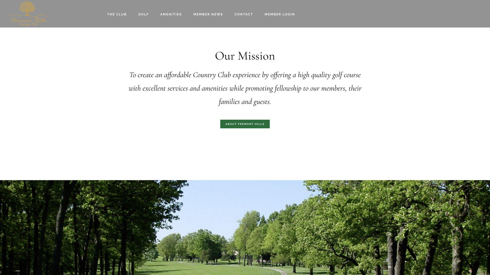 Golf Course Company Fremont Hills Country Club