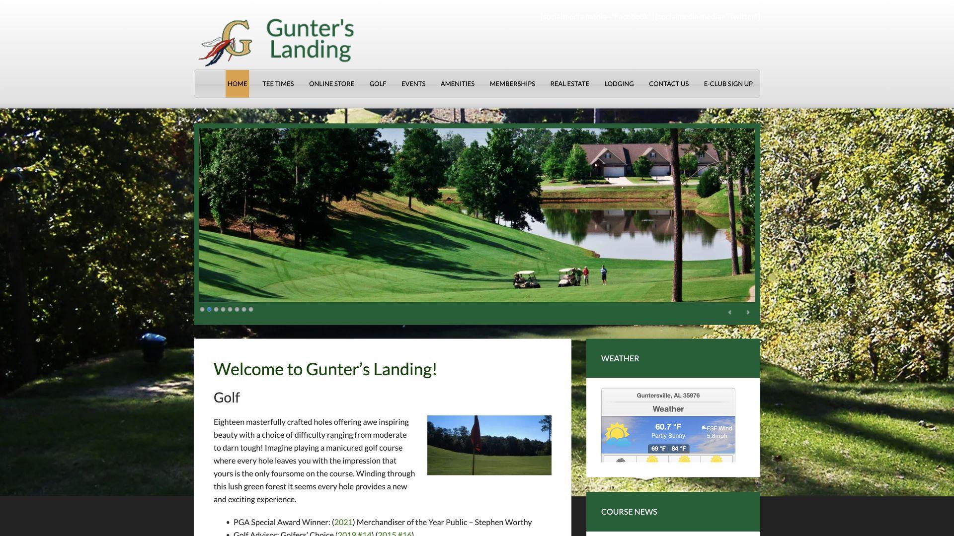 Golf Course Company Gunter's Landing