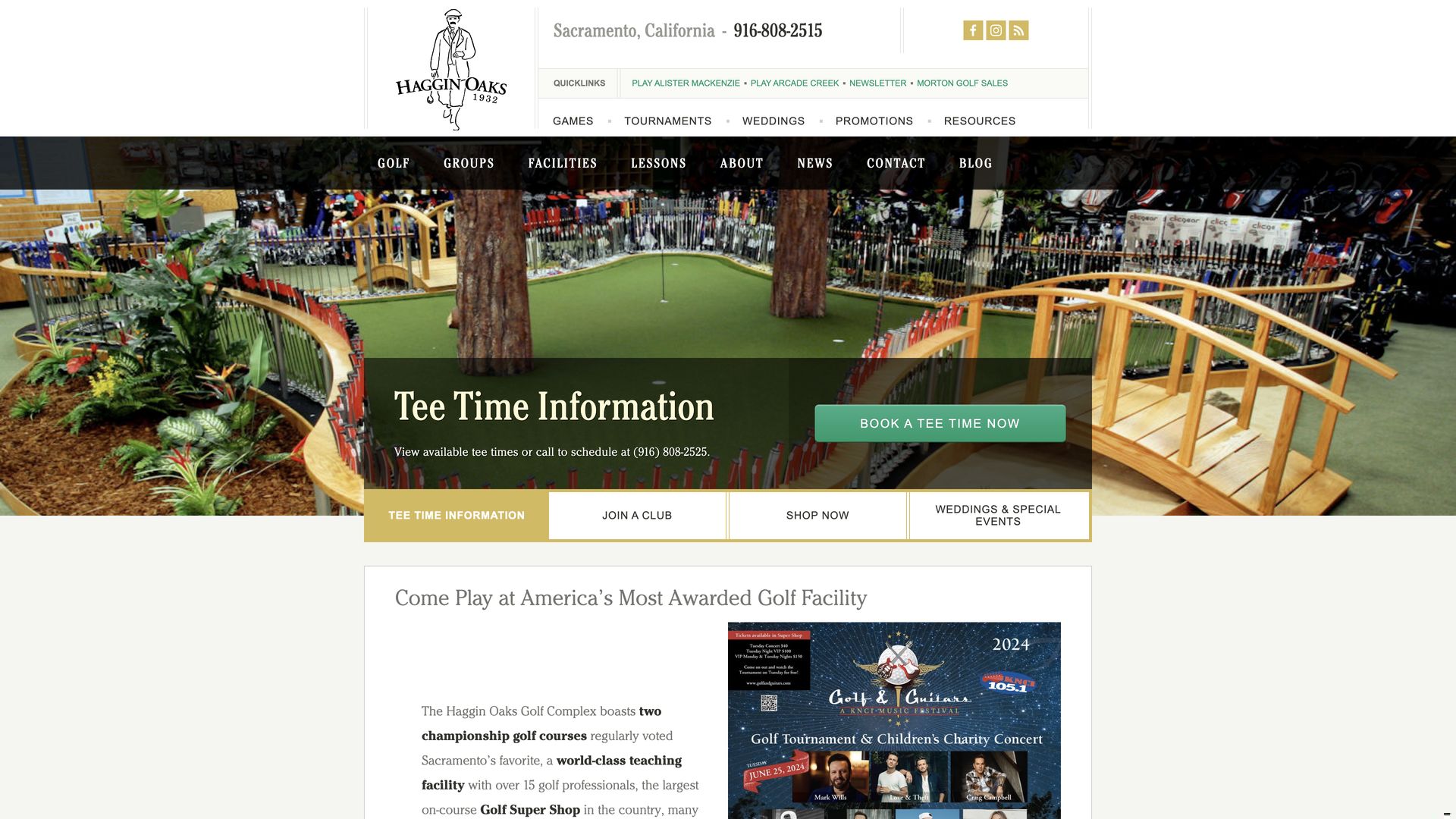 Golf Course Company Haggin Oaks Golf Complex