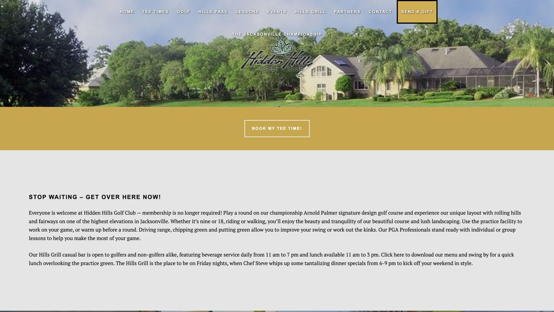 Golf Course Company Hidden Hills Golf Club