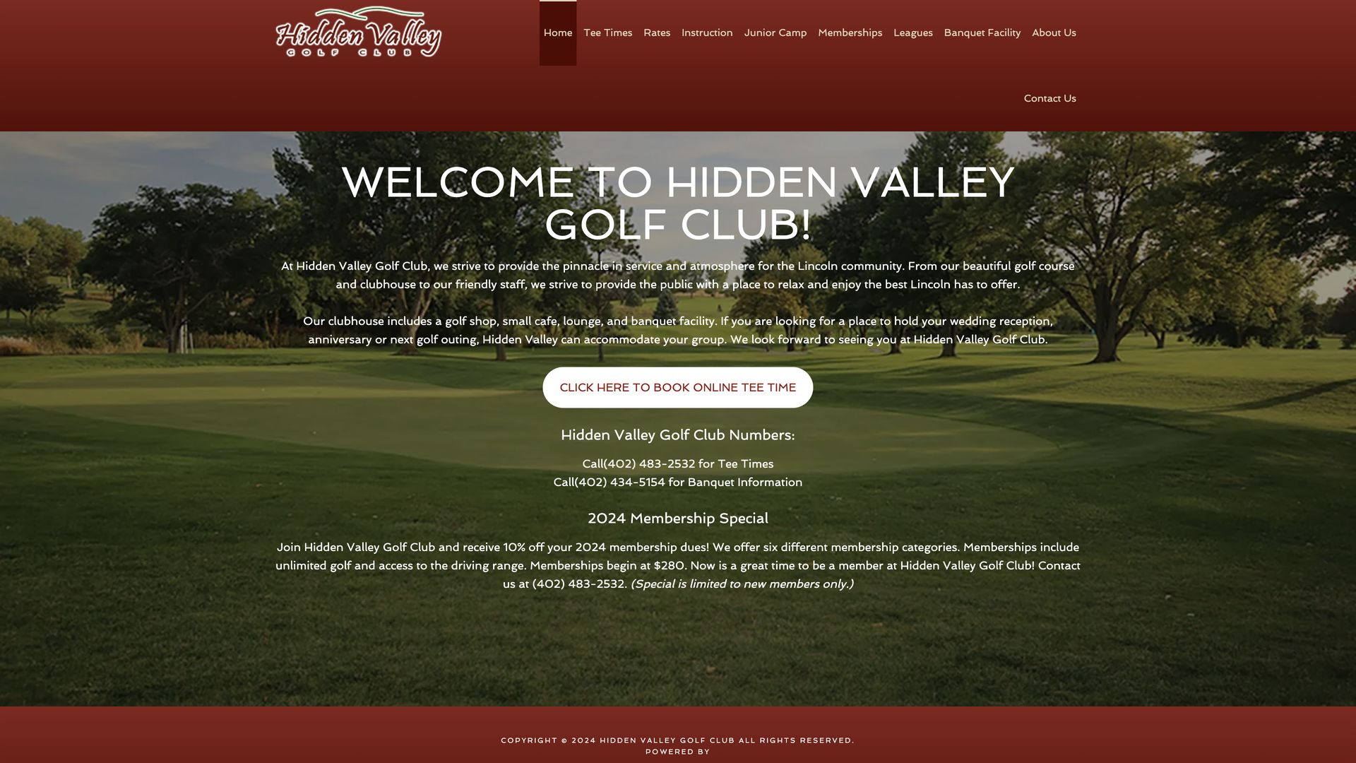 Golf Course Company Hidden Valley Golf Course