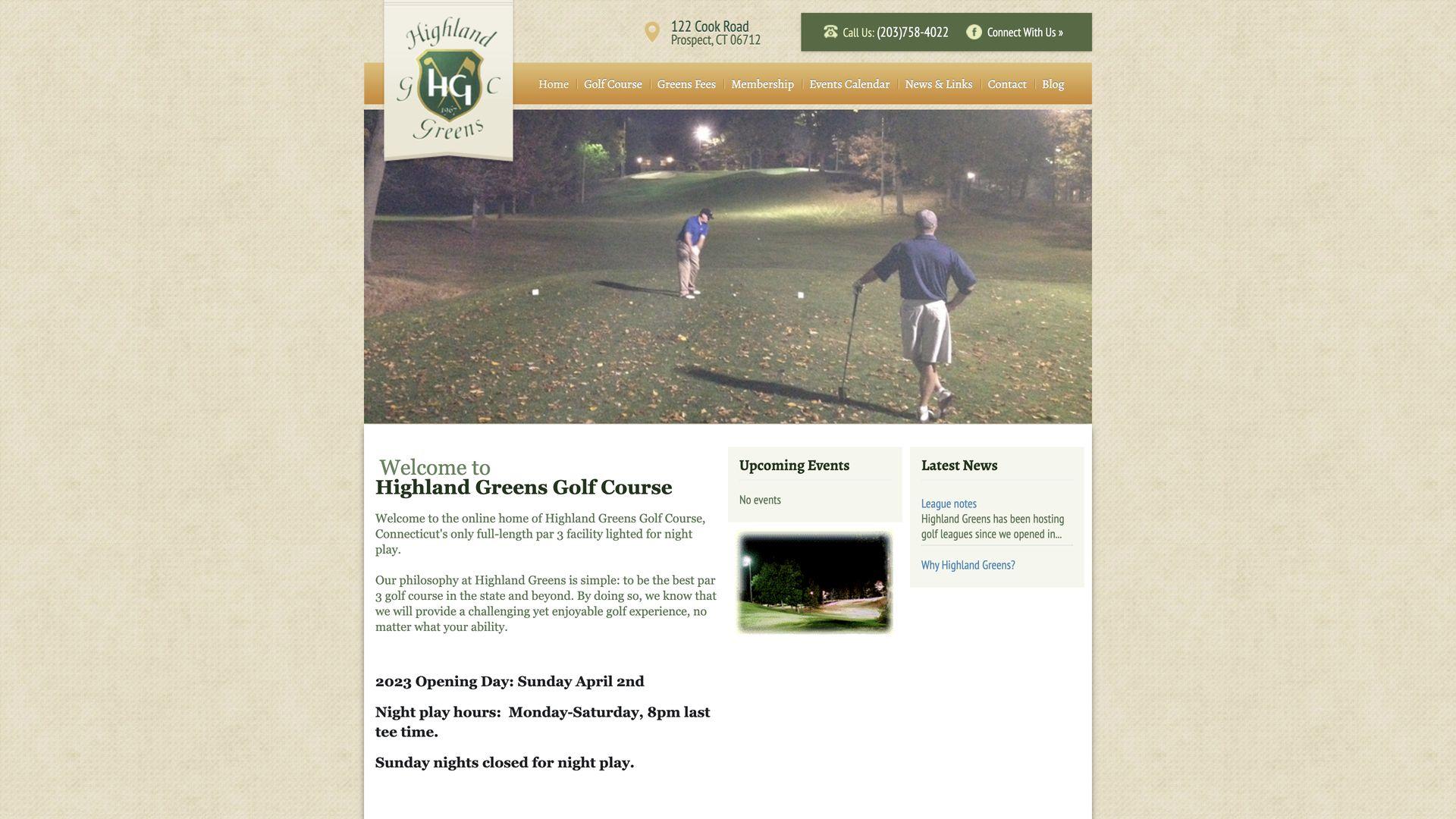 Golf Course Company Highland Greens Golf Course