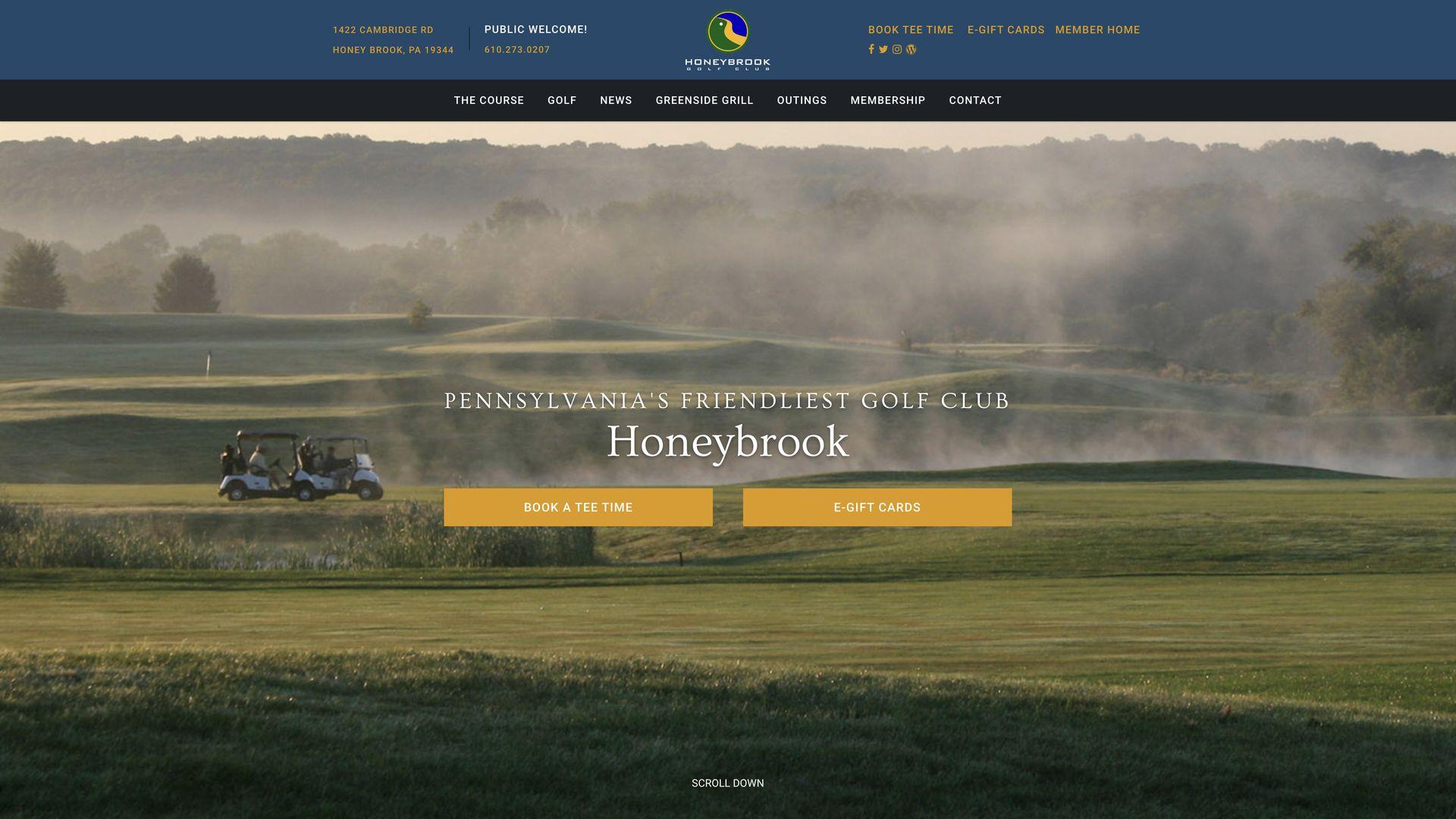 Golf Course Company Honeybrook Golf Club