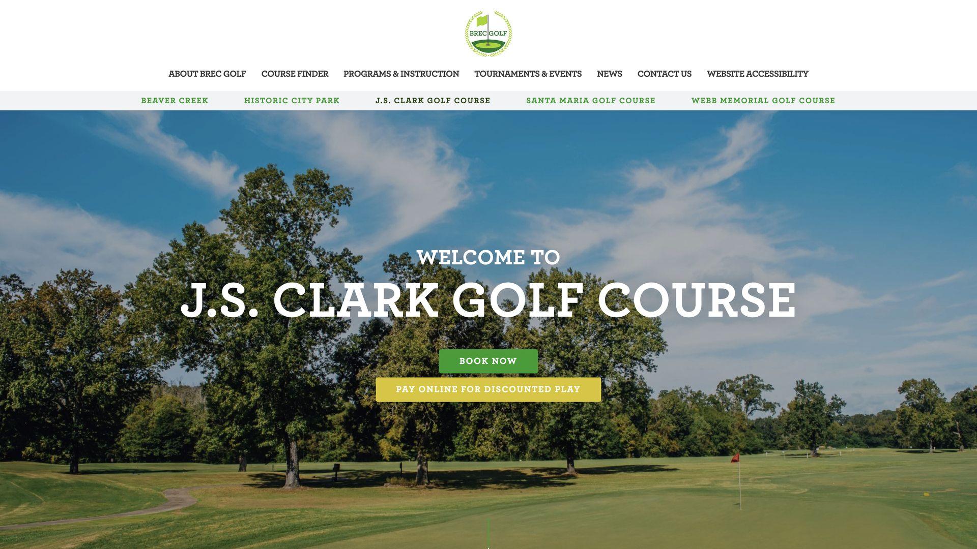 Golf Course Company J.S. Clark Memorial Park