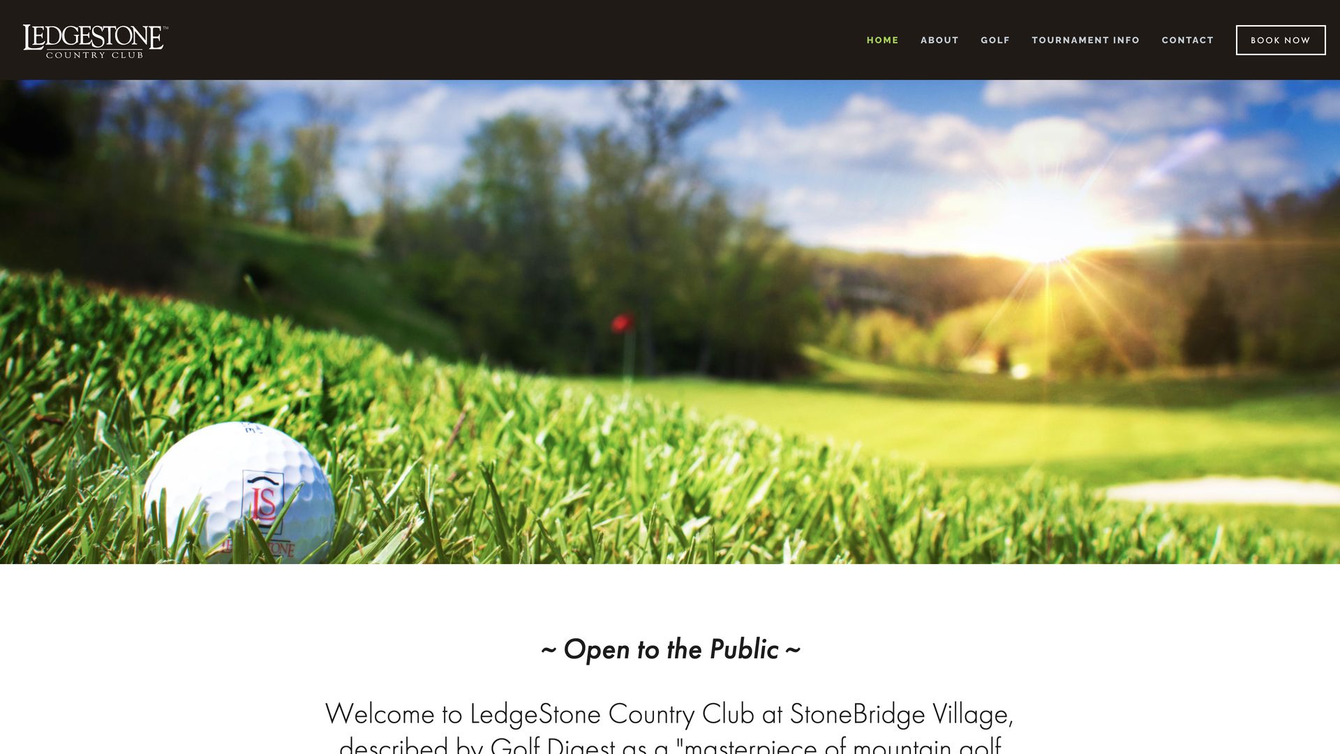 Golf Course Company Ledgestone Country Club - Public Welcome