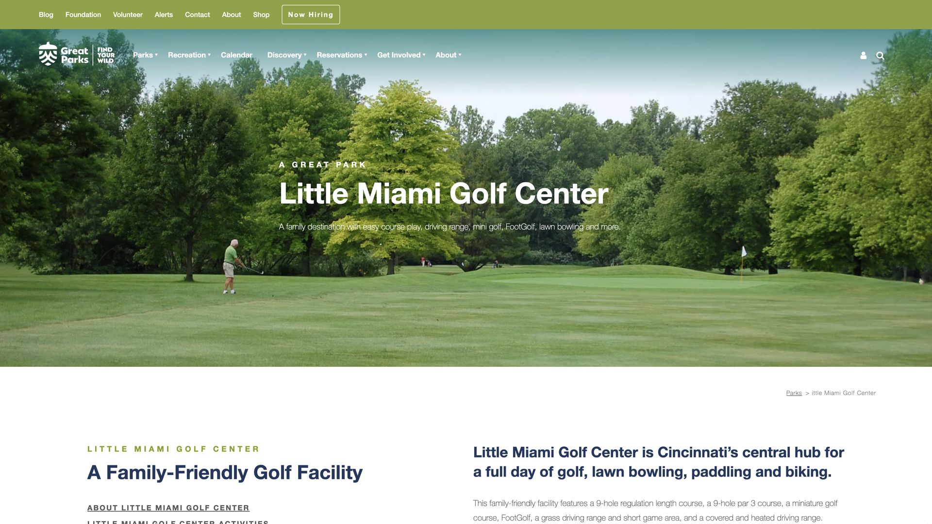 Golf Course Company Little Miami Golf Center & Pro Shop