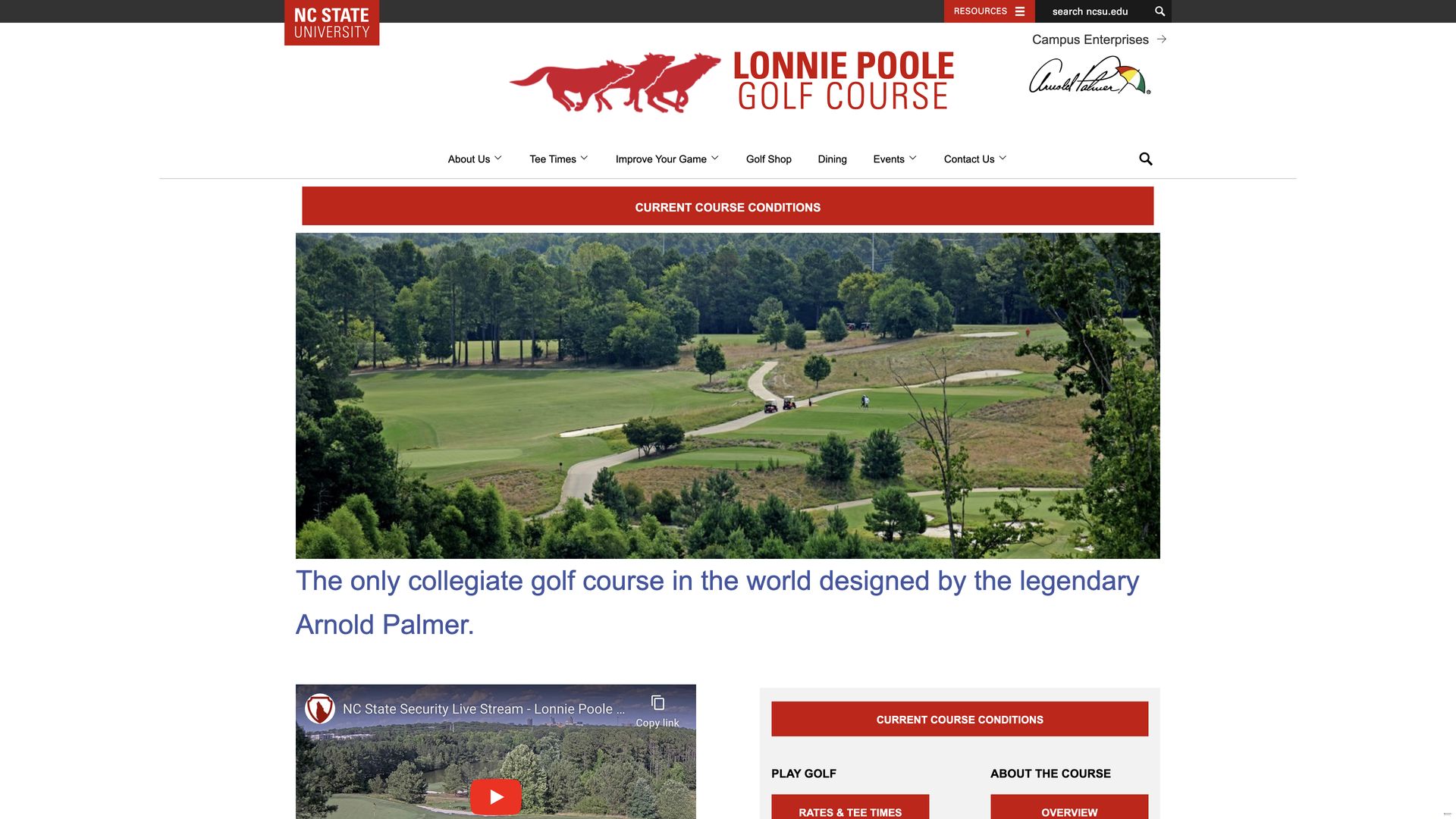 Golf Course Company Lonnie Poole Golf Course