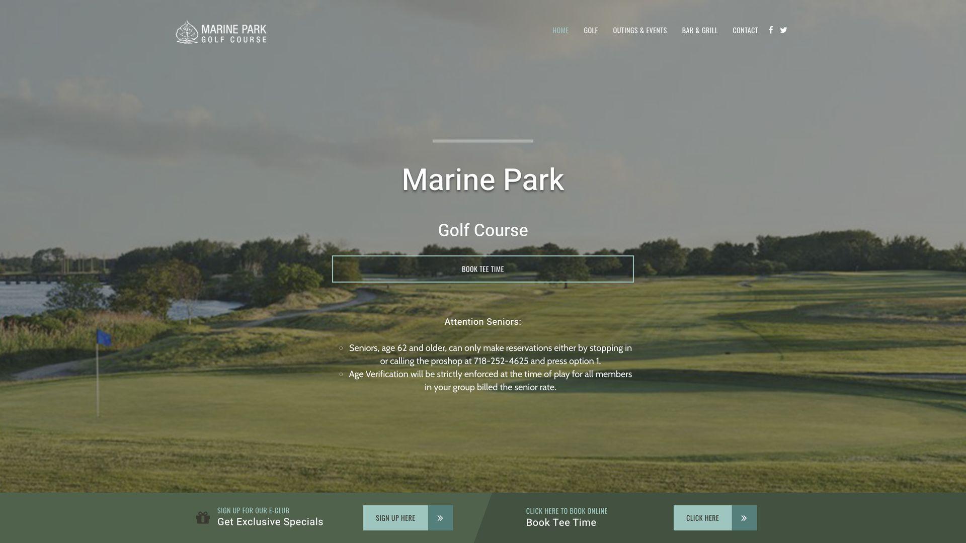 Golf Course Company Marine Park Golf Course