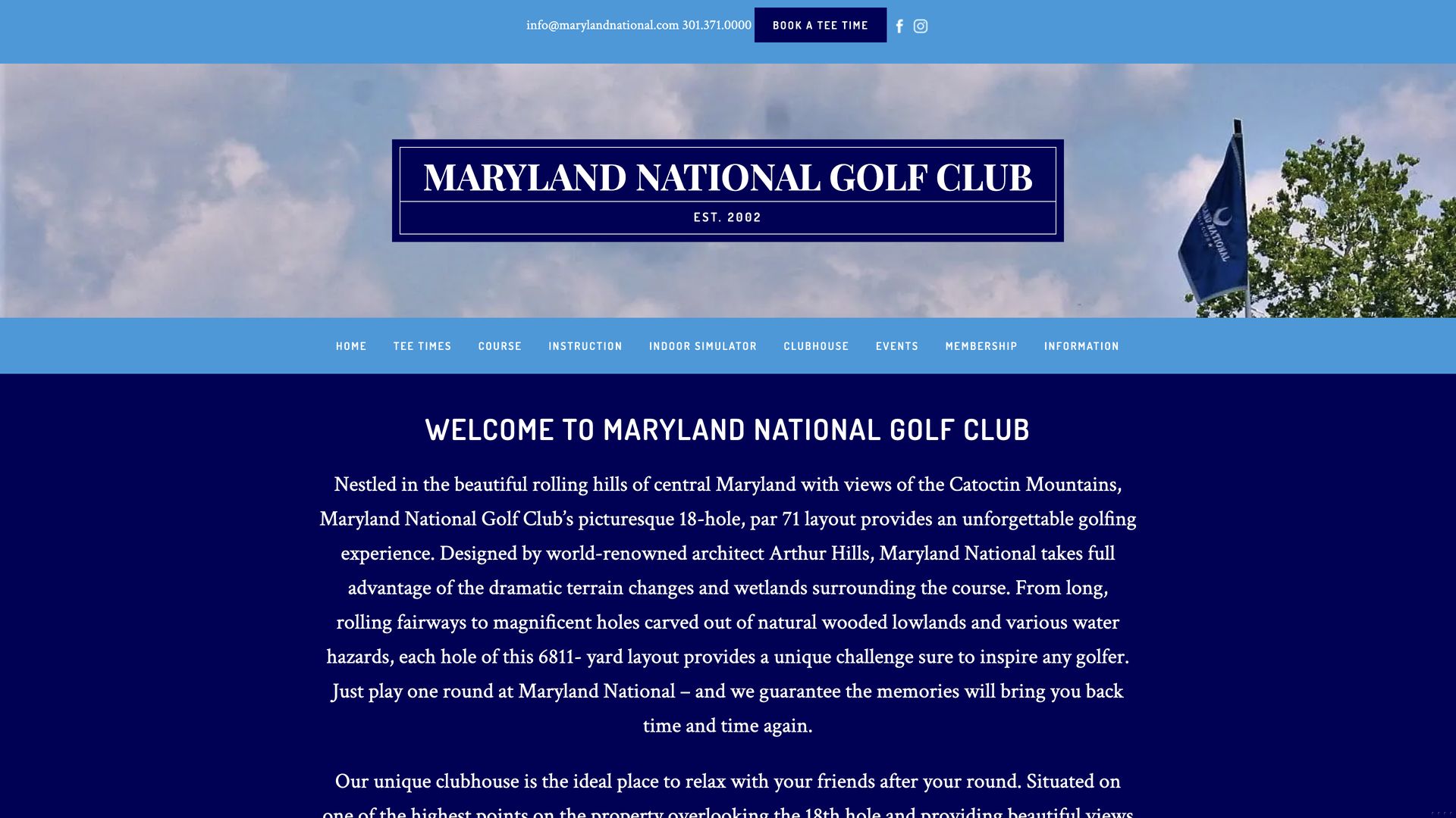 Golf Course Company Maryland National Golf Club