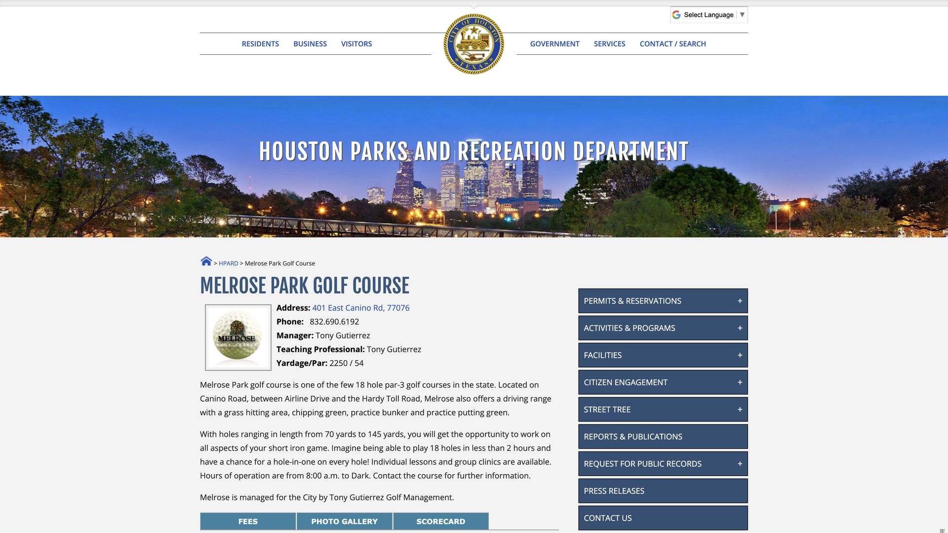 Golf Course Company Melrose Golf Course