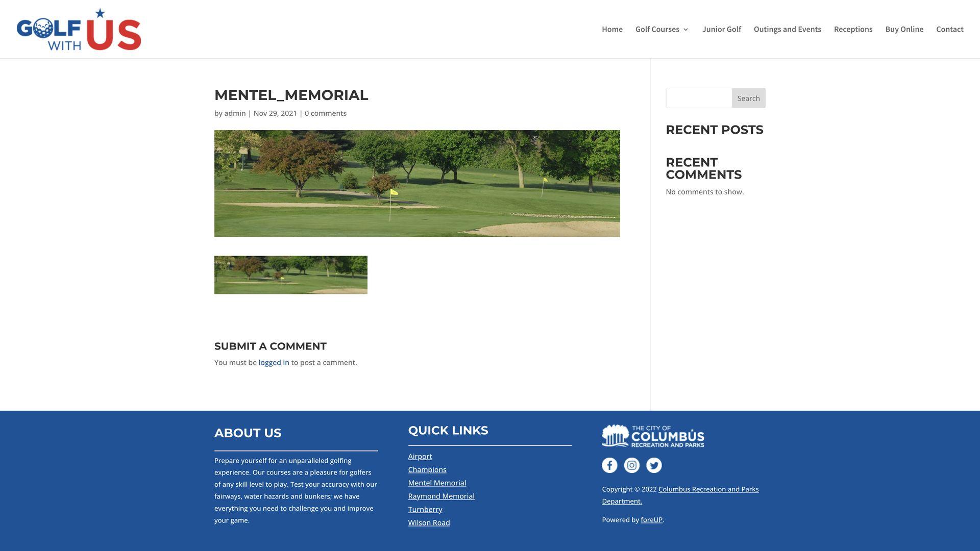 Golf Course Company Mentel Memorial Golf Course