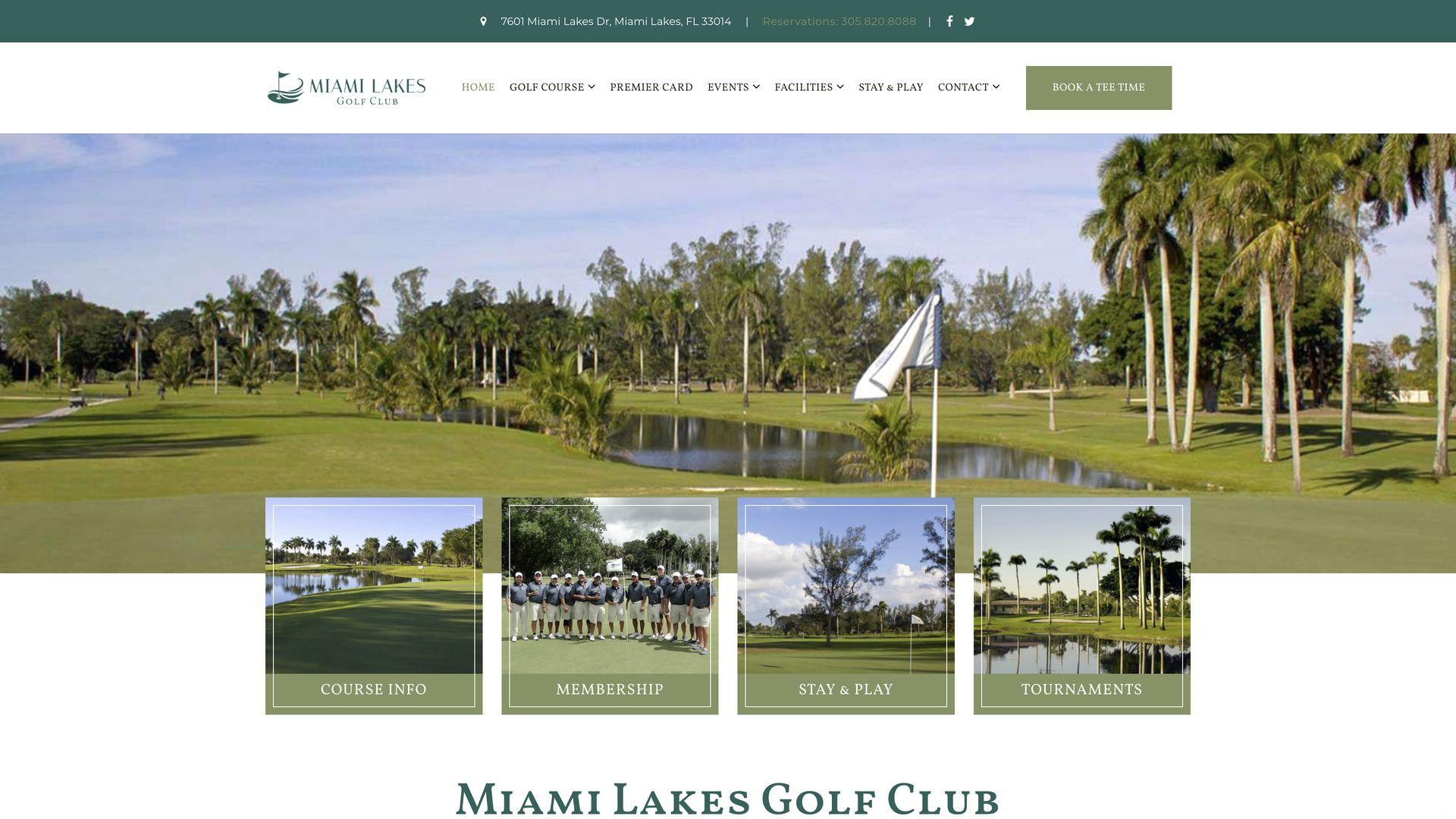 Golf Course Company Miami Lakes Golf Club