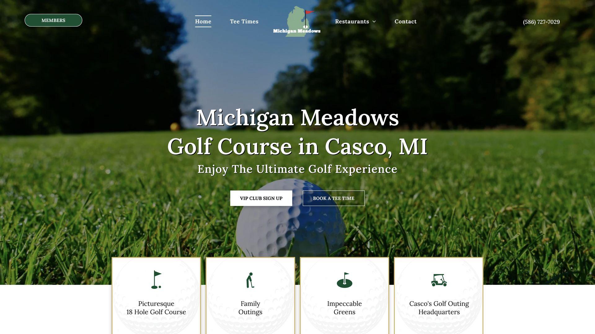 Golf Course Company Michigan Meadows Golf Course