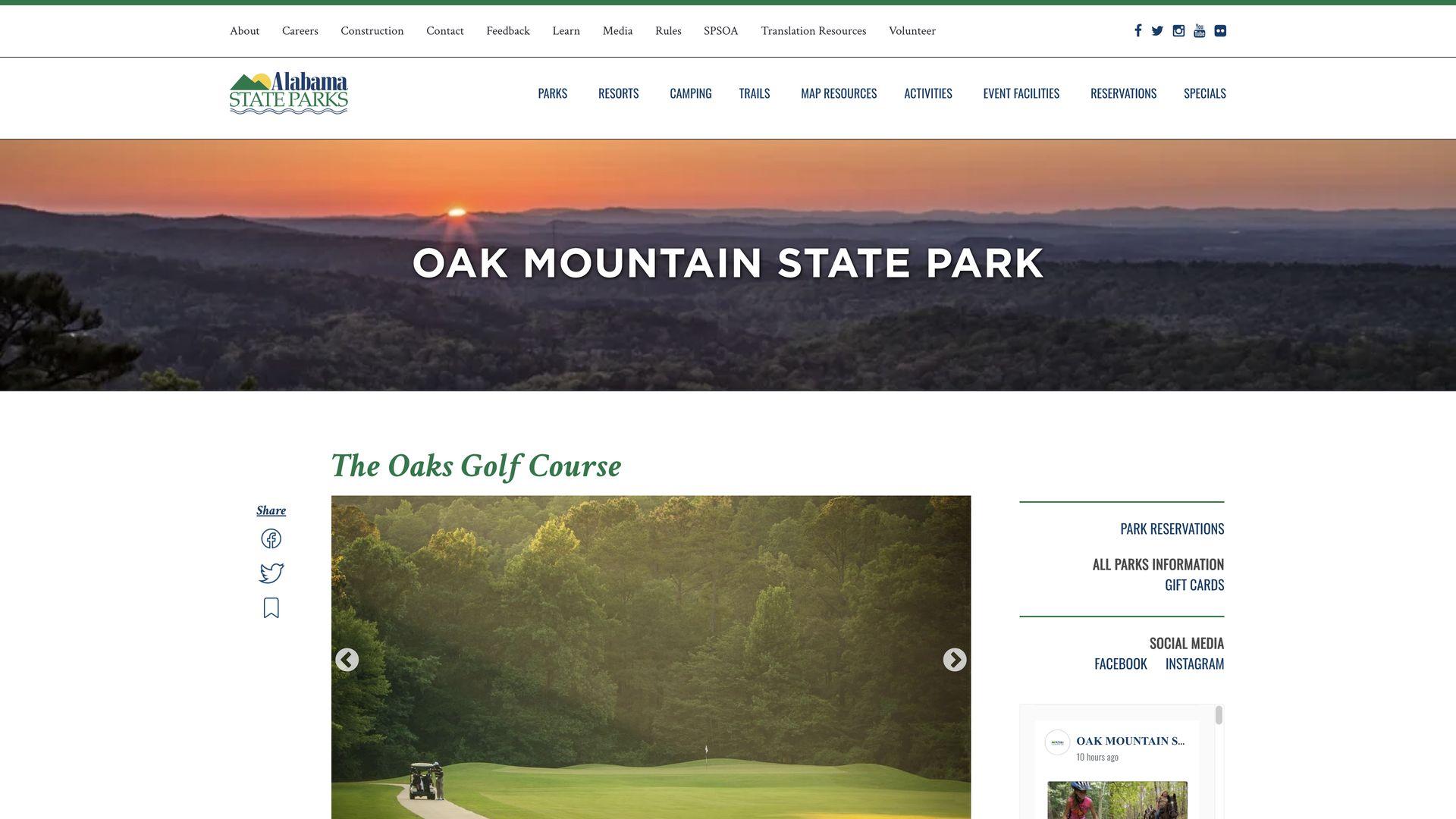 Golf Course Company Oak Mountain Golf Course