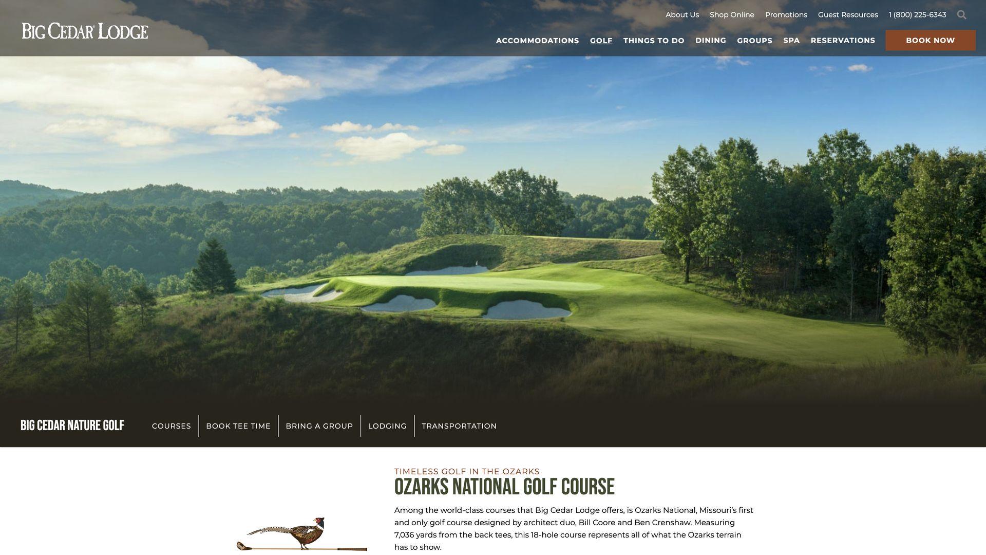 Golf Course Company Ozarks National Golf Course