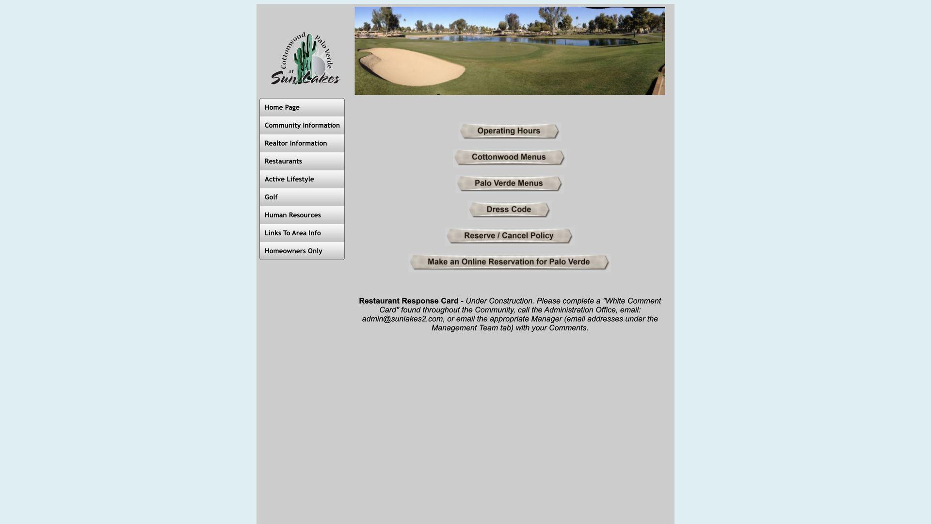 Golf Course Company Palo Verde Country Club