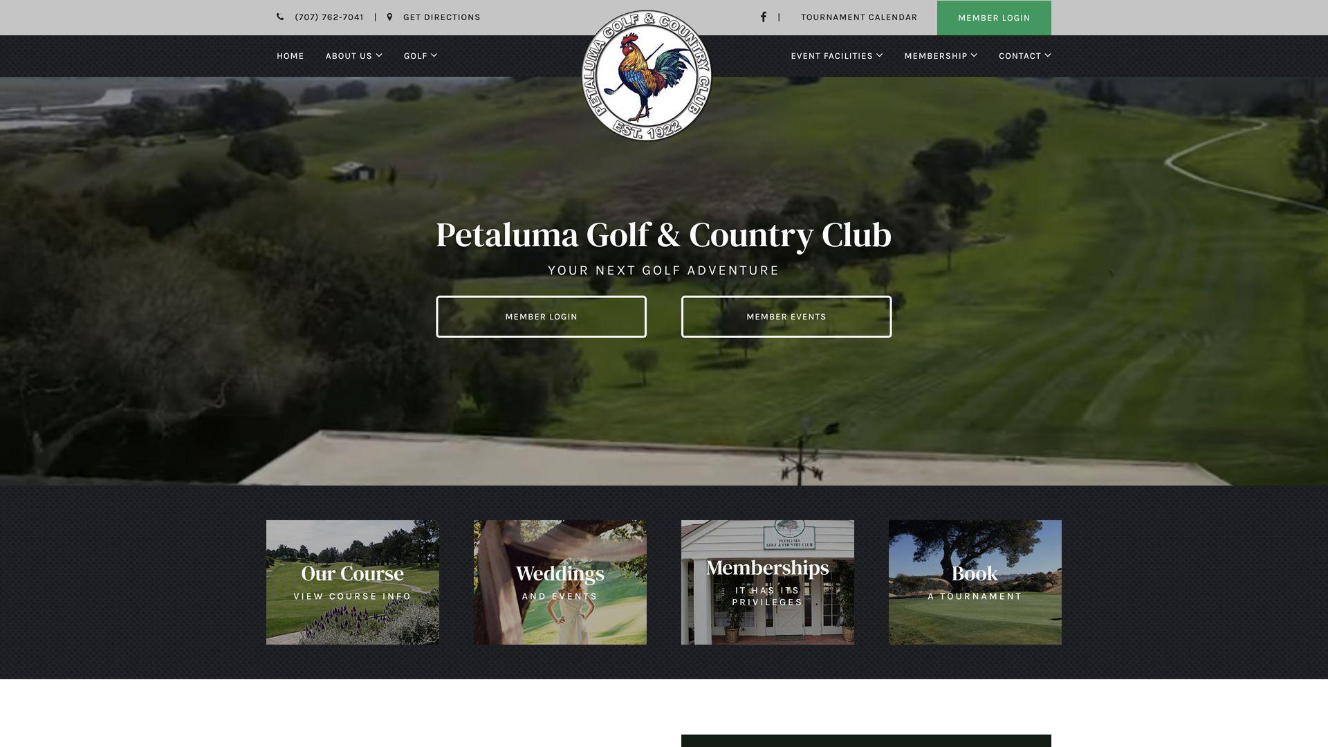 Golf Course Company Petaluma Golf & Country Club