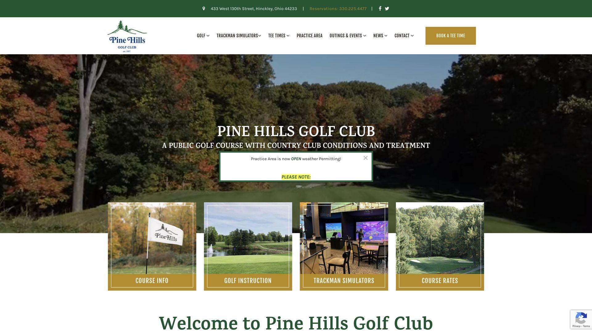 Golf Course Company Pine Hills Golf Club