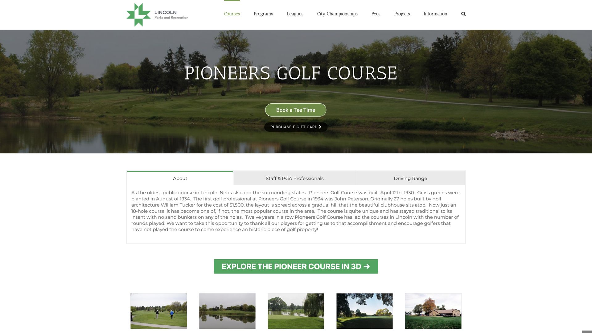 Golf Course Company Pioneers Golf Course