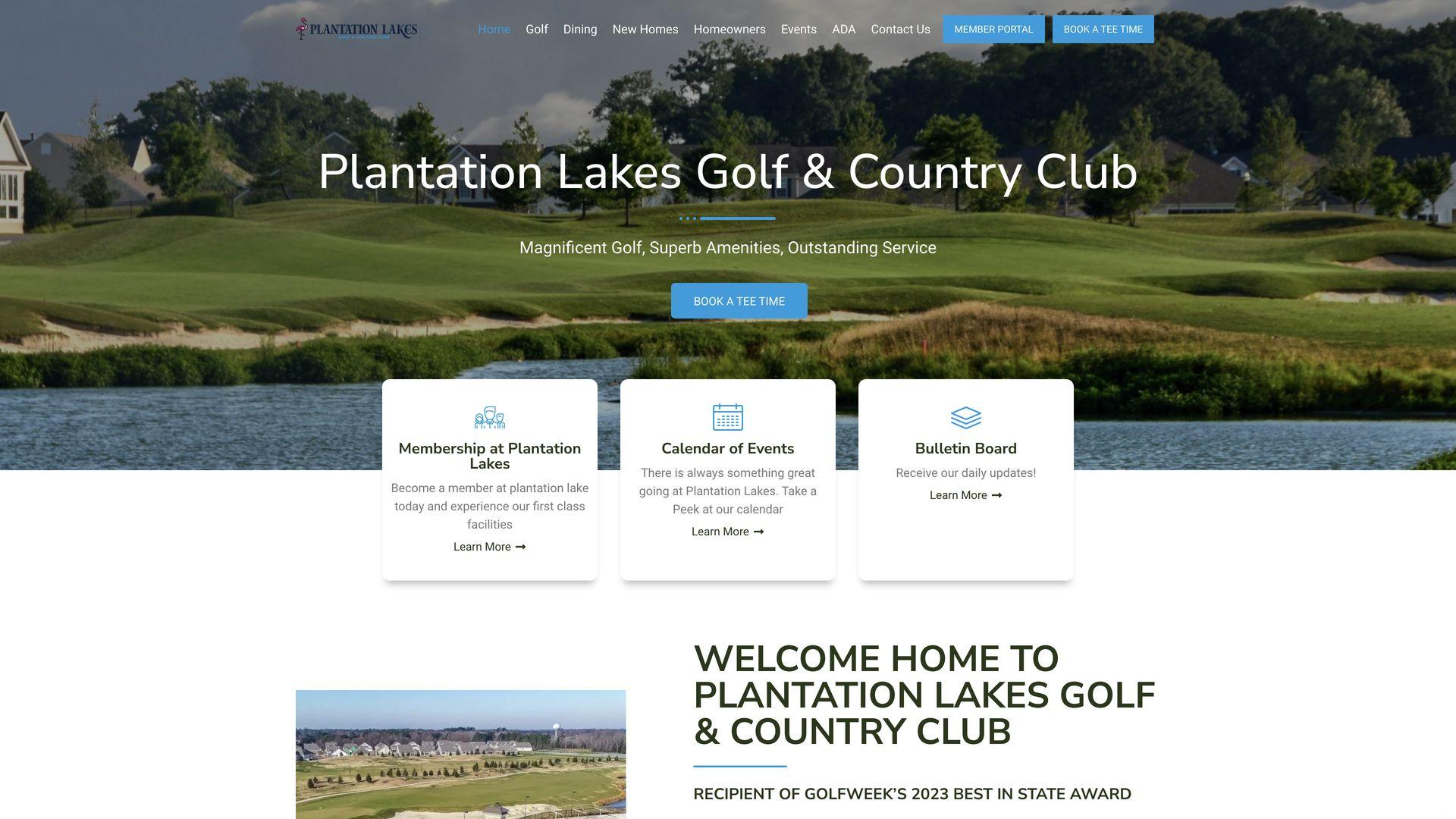 Golf Course Company Plantation Lakes Golf & Country Club