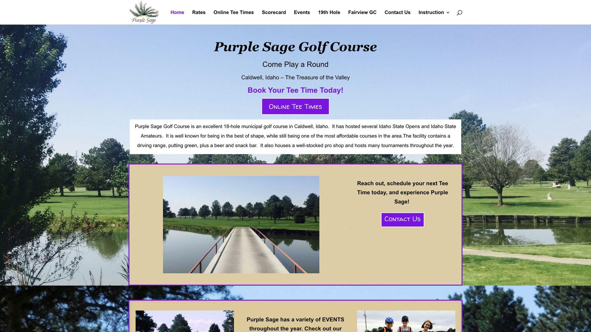 Golf Course Company Purple Sage Golf Course