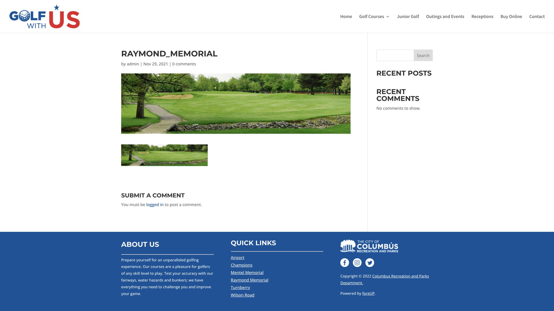 Golf Course Company Raymond Memorial Golf Course