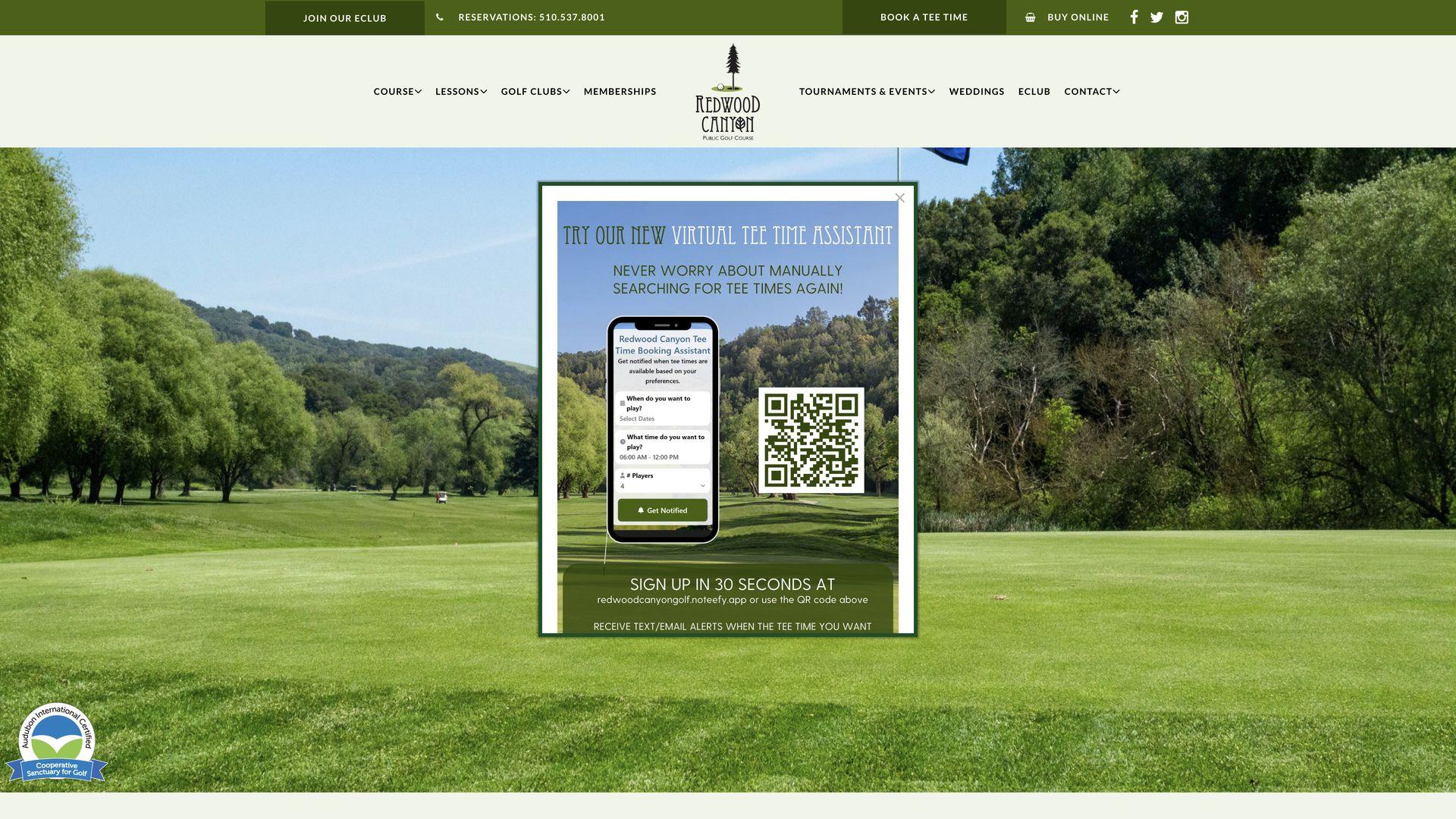 Golf Course Company Redwood Canyon Golf Course