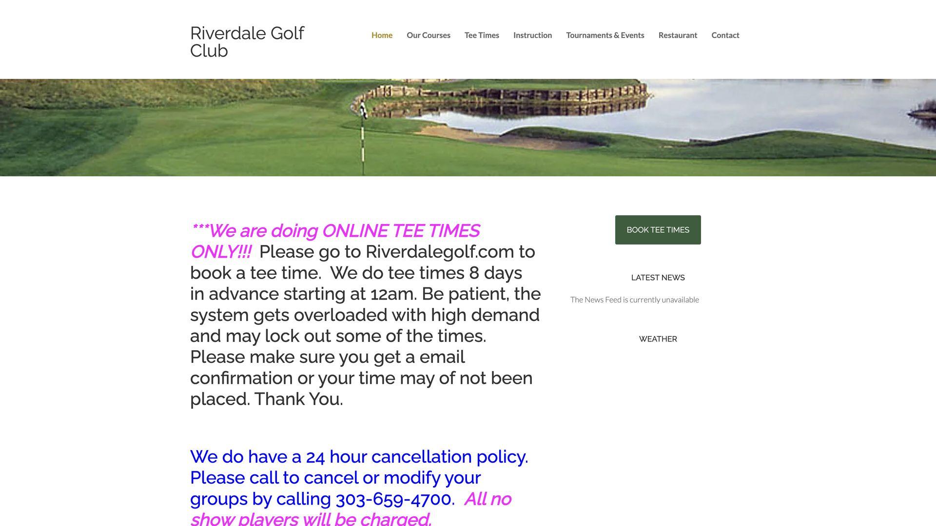 Golf Course Company Riverdale Dunes Golf Course