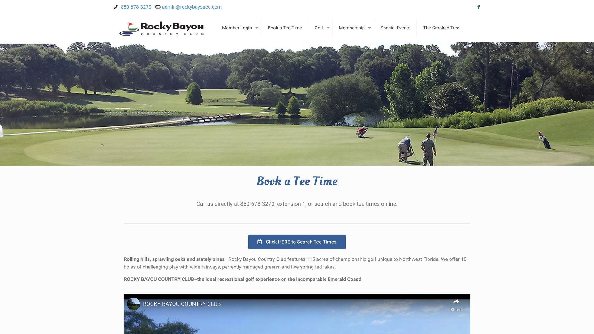 Golf Course Company Rocky Bayou Country Club