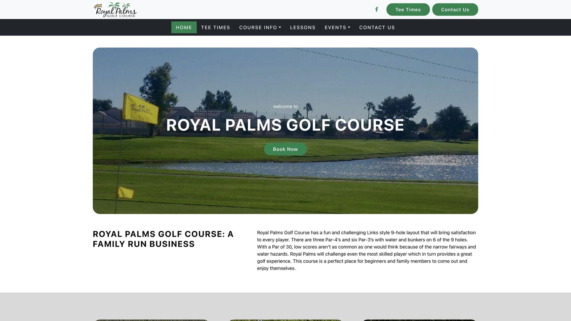 Golf Course Company Royal Palms Golf Course