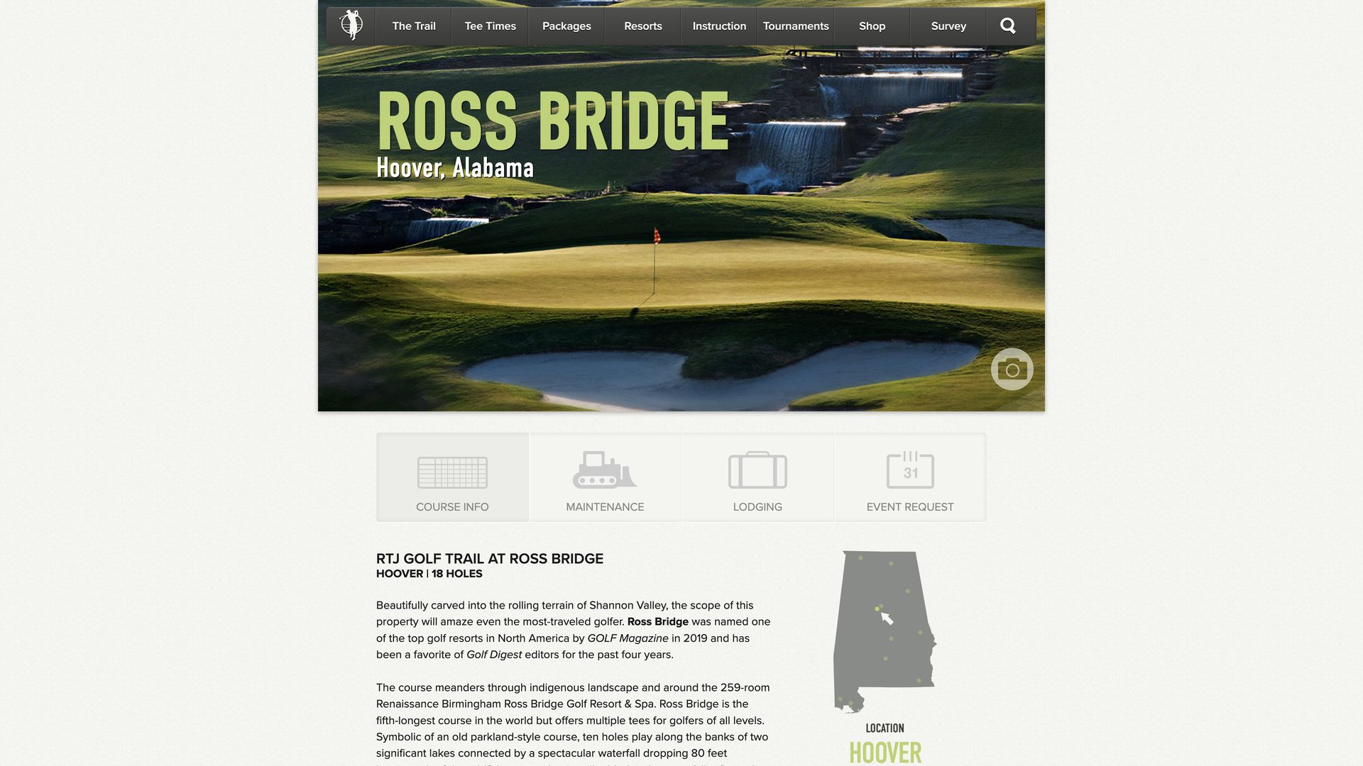 Golf Course Company RTJ Golf Trail at Ross Bridge