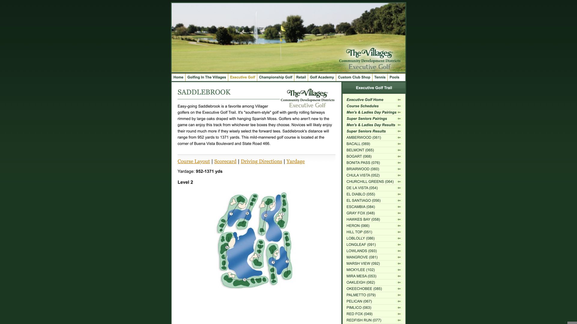 Golf Course Company Saddlebrook Executive Golf Course